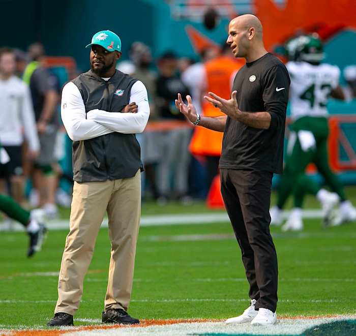 Brian Flores and Robert Saleh